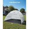 VEVOR Portable Paint Booth, Larger Spray Paint Tent with Built-in Floor & Mesh Screen & Windproof Hooks, Painting Tent Station for Furniture DIY Hobby Tool, 7.5×5.2×5.2ft Spray Paint Shelter(L120*W120*H75inch)