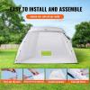 VEVOR Portable Paint Booth, Larger Spray Paint Tent with Built-in Floor & Mesh Screen & Windproof Hooks, Painting Tent Station for Furniture DIY Hobby Tool, 7.5×5.2×5.2ft Spray Paint Shelter(L120*w84*h72inch)