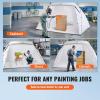 VEVOR Portable Paint Booth, Larger Spray Paint Tent with Built-in Floor & Mesh Screen & Windproof Hooks, Painting Tent Station for Furniture DIY Hobby Tool, 7.5×5.2×5.2ft Spray Paint Shelter(L120*w84*h72inch)
