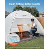 VEVOR Portable Paint Booth, Larger Spray Paint Tent with Built-in Floor & Mesh Screen & Windproof Hooks, Painting Tent Station for Furniture DIY Hobby Tool, 7.5×5.2×5.2ft Spray Paint Shelter(L120*W120*H75inch)