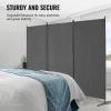 VEVOR Room Divider, 4 Panel Room Divider, 136″ W Folding Privacy Screen and Portable Partition Divider for Room Separation, Freestanding Room Partitions for Office, Bedroom, Study, Grey(Grey)
