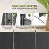 VEVOR Room Divider, 4 Panel Room Dividers and Folding Privacy Screens, Fabric Partition Room Dividers for Office, Bedroom, Dining Room, Study, Freestanding, Grey(Grey)
