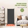 VEVOR Room Divider, 4 Panel Room Dividers and Folding Privacy Screens, Fabric Partition Room Dividers for Office, Bedroom, Dining Room, Study, Freestanding, Grey(Grey)