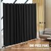 VEVOR Room Divider, Portable Panel Room Divider with Wheels Curtain Divider Stand, Freestanding Room Divider Privacy Screen for Office, Bedroom, Dining Room, Study, Brown(Black)