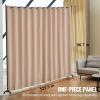 VEVOR Room Divider, Portable Panel Room Divider with Wheels Curtain Divider Stand, Freestanding Room Divider Privacy Screen for Office, Bedroom, Dining Room, Study, Brown(Brown)