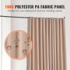 VEVOR Room Divider, Portable Panel Room Divider with Wheels Curtain Divider Stand, Freestanding Room Divider Privacy Screen for Office, Bedroom, Dining Room, Study, Brown(Brown)