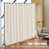 VEVOR Room Divider, Portable Panel Room Divider with Wheels Curtain Divider Stand, Freestanding Room Divider Privacy Screen for Office, Bedroom, Dining Room, Study, Brown(Beige)