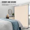 VEVOR Room Divider, Single Panel Room Divider, 6FT Privacy Screen Indoor, Partition Divider for Room Separation, Freestanding Room Divider Panel for Office, Bedroom, Black(Beige)