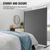 VEVOR Room Divider, Single Panel Room Divider, 6FT Privacy Screen Indoor, Partition Divider for Room Separation, Freestanding Room Divider Panel for Office, Bedroom, Black(Grey)
