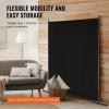 VEVOR Room Divider, Single Panel Room Divider, 6FT Privacy Screen Indoor, Partition Divider for Room Separation, Freestanding Room Divider Panel for Office, Bedroom, Black(Black)