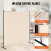 VEVOR Room Divider, Single Panel Room Divider, 6FT Privacy Screen Indoor, Partition Divider for Room Separation, Freestanding Room Divider Panel for Office, Bedroom, Black(Beige)