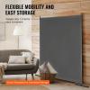 VEVOR Room Divider, Single Panel Room Divider, 6FT Privacy Screen Indoor, Partition Divider for Room Separation, Freestanding Room Divider Panel for Office, Bedroom, Black(Grey)