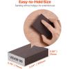 VEVOR Sanding Sponge, 4 Pcs, 60/80/120/220 Grit Assortment, Washable and Reusable Sanding Blocks for Dry & Wet Use, Coarse to Fine Sandpaper Blocks, for Polishing Drywall Wood Plastic Metal Furniture(4 Pcs sanding block)