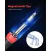 VEVOR Screwdriver Set, 13 in 1 Magnetic Multi Bit Mini Nut Driver Set, Phillips, Flat Head, Torx, Square Bits for Men, Manual Precision Repair Tool Kit for Sockets, Furniture, Home Appliances, Cars(13 in 1 – Storage Handle Type)