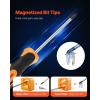 VEVOR Screwdriver Set, 13 in 1 Magnetic Multi Bit Mini Nut Driver Set, Phillips, Flat Head, Torx, Square Bits for Men, Manual Precision Repair Tool Kit for Sockets, Furniture, Home Appliances, Cars(12 in 1 – Fiexed Type)