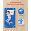 VEVOR Stackable Kiddie Cot, 6 Pack Portable Toddler Nap Cots, Standard Size 52″ L x 23″ W Daycare Cots for Kids, Preschool Classroom Daycare Beds for Sleeping, Resting, Naptime, Blue(40″ L X 23″ W – 6pcs)