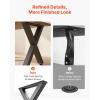 VEVOR Table Legs, 29.5″ H x 29.9″ W Steel Furniture Legs, Modular Design, Easy Assembly, 2204 lbs Max Load Heavy Duty, for Home Office Desk, Coffee Dinner Bar Tables, Workbench,2 PCS, X Frame, Black