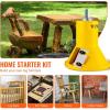 VEVOR Tenon Cutter, 1″/25.4mm & 1.5″/38mm & 2″/50.8mm, Premium Aluminum & Steel Log Furniture Cutter, with Dual Curved Blades & Button Screws Home Master Kit, Commercial Starter’s Tool for Home DIY(Straight Blade-1.0 &1.5 & 2.0in)