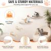 VEVOR Wall Mounted Cat Shelves, Cat Wall Shelves and Perches with Jumping Boards, Cat Beds, Hammocks & Cat Tree, Cat Furniture and Shelves up to 40 lbs for Sleeping, Playing, Climbing, Set of 9(Free)