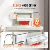VEVOR Wall-Mounted Baby Changing Station, Horizontal Foldable Diaper Change Table with Safety Straps and Hanging Rods, Use in Commercial Bathrooms, Daycare Centers for Newborns & Infant(Wall-Mounted Diaper Changing Station)