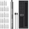 VEVOR 4V Electric Screwdriver, Cordless Screwdriver Set, 7 Torque Settings, 0.5 to 5N.m, 32 PCS 1/4 in Bits, Digital Display, LED Light, Type-C Charging, Ideal Tool for Furniture & Gaming PC(5/32in 4V)