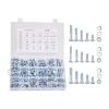 VEVOR 566 Pcs Bolts and Nuts Assortment Kit, Imperial Machine Screws and Flat Washers, Alloy Steel 1/4-20,5/16-18,3/8-16, for Furniture/Equipment/Vehicle Assembly, Galvanized White(566 PCS – Imperial (1/4-20  5/16-18  3/8-16))