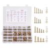 VEVOR 566 Pcs Bolts and Nuts Assortment Kit, Imperial Machine Screws and Flat Washers, Alloy Steel 1/4-20,5/16-18,3/8-16, for Furniture/Equipment/Vehicle Assembly, Galvanized White(906 Pcs – Metric (M4  M5  M6  M8))