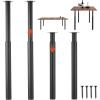 VEVOR Adjustable Table Legs, 28-43.3 in Steel Furniture Legs, 1200 lbs Max Load Heavy Duty, Quick Installation, Ideal for Home Office Desk DIY, Coffee Dinner Bar Tables, Workbenches, Set of 4, Black