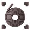 VEVOR Baby Proofing Edge Corner Protector, 18 ft Edge Cushion, 8 Corner Pads, Soft NBR Foam, 3M Adhesive, Child Proof Table Safety Bumper Guards, Easy Installation, for Furniture Fireplace Protection