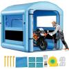 VEVOR Inflatable Paint Booth, 9.84 x 8.2 x 8.2 ft, Inflatable Spray Booth with 550W Powerful Blower and Air Filter System, Round Roof with Light Hook, for Painting Bicycle, Motorcycle, and Furniture