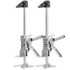 VEVOR Labor Saving Arm Jack, 2 PCS 220 lbs Bearing Capacity, Lifting up to 7.1″, Metal Hand Lifting Jack Tool with Magnetic Level, Adjustable Height, for Door, Window, Furniture, Woodworking, Silver(L-12inch)