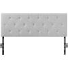 VEVOR Metal Headboard, Queen Size Headboard with Adjustable Height, W59.65 x H40.55 x D1.5 inches, Ideal for Bedroom, Hotel, Homestay, Dormitory, Black(Diamond Tufted)