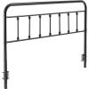 VEVOR Metal Headboard, Queen Size Headboard with Adjustable Height, W59.65 x H40.55 x D1.5 inches, Ideal for Bedroom, Hotel, Homestay, Dormitory, Black(Metal)
