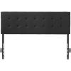 VEVOR Metal Headboard, Queen Size Headboard with Adjustable Height, W59.65 x H40.55 x D1.5 inches, Ideal for Bedroom, Hotel, Homestay, Dormitory, Black(carbon steel)