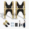 VEVOR Moving Straps, Supports up to 1000 lbs, 2-Person Lifting and Moving System with 2 Harness & 2 Load-Bearing Straps, Adjustable Lifting for Furniture Appliances Mattresses