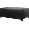 VEVOR Patio Furniture Cover, 420D Heavy Duty Waterproof Outdoor Dining Table and Chairs Cover, Large Rectangular Patio Table Covers with Air Vent for All Weather, 110L x 84W x 28H inch, Black(110L x 84W x 28H)