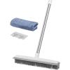 VEVOR Pet Hair Removal Broom, 58.46 in Adjustable Long Handle, Rubber Broom with Built in Squeegee Reusable Dog Cat Hair Remover, for Couch Furniture Hardwood Floor Tile