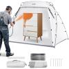 VEVOR Portable Paint Booth, Larger Spray Paint Tent with Built-in Floor & Mesh Screen & Windproof Hooks, Painting Tent Station for Furniture DIY Hobby Tool, 7.5×5.2×5.2ft Spray Paint Shelter(L90*w62*h62inch)