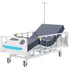 VEVOR Premium 3 Function Full Electric Hospital Bed, ICU Electric Medical Bed with Mattress & IV Pole, Handheld Controller and 5-Inch Locking Casters for Home Hospital Use, 440LBS Loading(3 Functions)