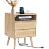 2 Drawers With Open Shelf