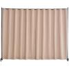 VEVOR Room Divider, Portable Panel Room Divider with Wheels Curtain Divider Stand, Freestanding Room Divider Privacy Screen for Office, Bedroom, Dining Room, Study, Brown(Brown)