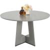 VEVOR Round Dining Table, 47 inch Wood Table for 4-6 Person, Farmhouse Circle Dinner Furniture, Rustic Leisure Tables with Thick Wooden Legs, for Home Kitchen Living Room, Grey (Only Table)