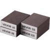 VEVOR Sanding Sponge, 4 Pcs, 60/80/120/220 Grit Assortment, Washable and Reusable Sanding Blocks for Dry & Wet Use, Coarse to Fine Sandpaper Blocks, for Polishing Drywall Wood Plastic Metal Furniture(4 Pcs sanding block)