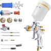 VEVOR Siphon Feed Spray Gun, High Atomization Air Paint Spray Gun, 1000cc Automotive Paint Sprayer with 1.8 mm Nozzle, Adjustable Flow Rate & Air Volume for Car, Furniture, Wall, House Painting(HVLP -1.3/1.4/1.7mm)