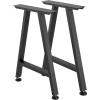 VEVOR Table Legs, 29.1″ H x 21.7″ W Trapezoid Steel Furniture Legs, Modular Design, Easy Assembly, 2204 lbs Max Load Heavy Duty, Ideal for Home Office Desk, Coffee Dinner Bar Tables,Set of 2, Black