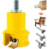 VEVOR Tenon Cutter, 1″/25.4mm & 1.5″/38mm & 2″/50.8mm, Premium Aluminum & Steel Log Furniture Cutter, with Dual Curved Blades & Button Screws Home Master Kit, Commercial Starter’s Tool for Home DIY(Curved Blade-1.5 in)