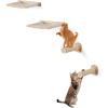 VEVOR Wall Mounted Cat Shelves, Cat Wall Shelves and Perches with Jumping Boards, Cat Beds, Hammocks & Cat Tree, Cat Furniture and Shelves up to 40 lbs for Sleeping, Playing, Climbing, Set of 9(Free)