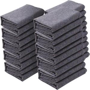 VEVOR Moving Blankets, 72″ x 54″, 21 lbs/dz Weight, 24 Packs, Professional Recycled Cotton Packing Blanket, Large Heavy Duty Shipping Mover Pads Perfect for Protecting Furniture, Floors, Appliances(Gray)