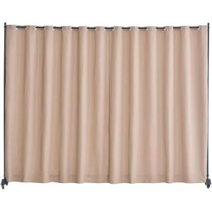 VEVOR Room Divider, Portable Panel Room Divider with Wheels Curtain Divider Stand, Freestanding Room Divider Privacy Screen for Office, Bedroom, Dining Room, Study, Brown(Brown)