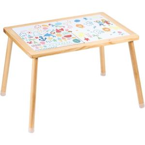 VEVOR Sensory Table for Toddlers, Kids Activity Table with Double-Sided Tabletop & Non-Slip Feet, Indoor/Outdoor Play Activity Table, Wooden Sensory Table for Drawing Studying, Ideal Gift for Boy Girl